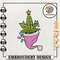 Retro Pink Weed Christmas Embroidery Machine Design, Weed Santa Embroidery Design, Instant Download.jpg
