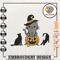 Scary Pumpkin Embroidery Design, Pumpkin Halloween Embroidery Machine File, Black Cats Embroidery Design, Instant Downlo.jpg