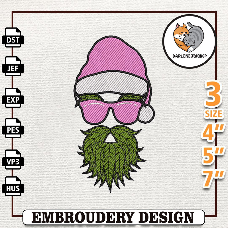 Smoke That Shit Embroidery Design, Weed Christmas Embroidery Machine Design, Instant Download.jpg