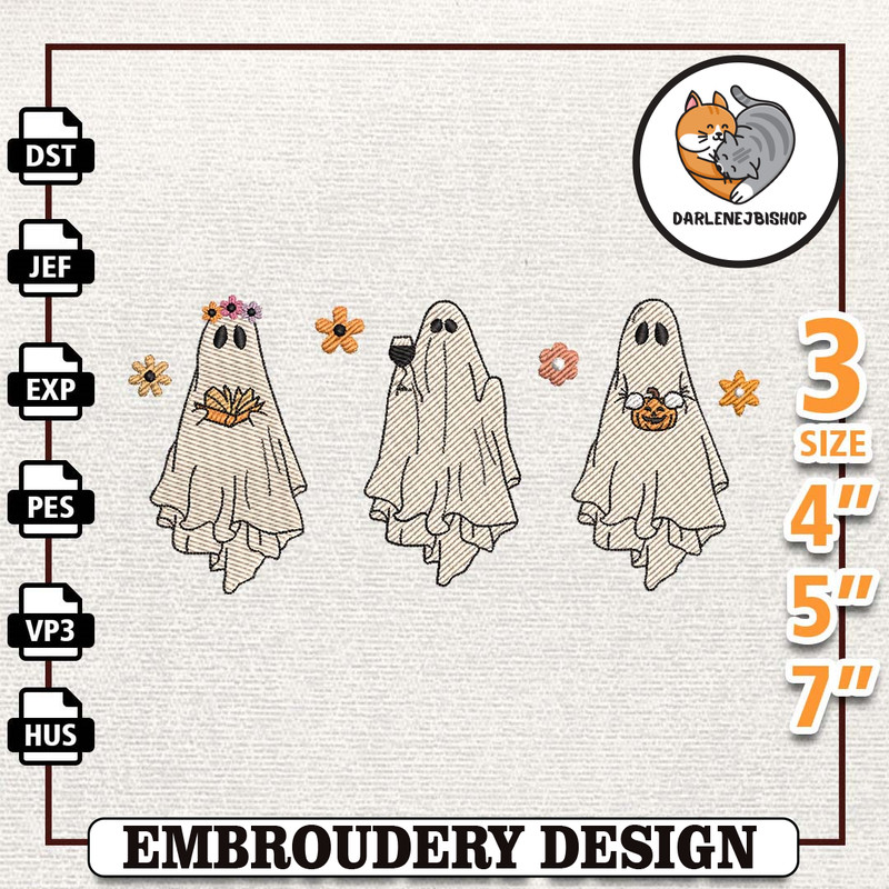 Spooky Halloween Embroidery Design, Instant Download, Retro Spooky Vibes Embroidery Machine Design, Stay Spooky Embroide.jpg