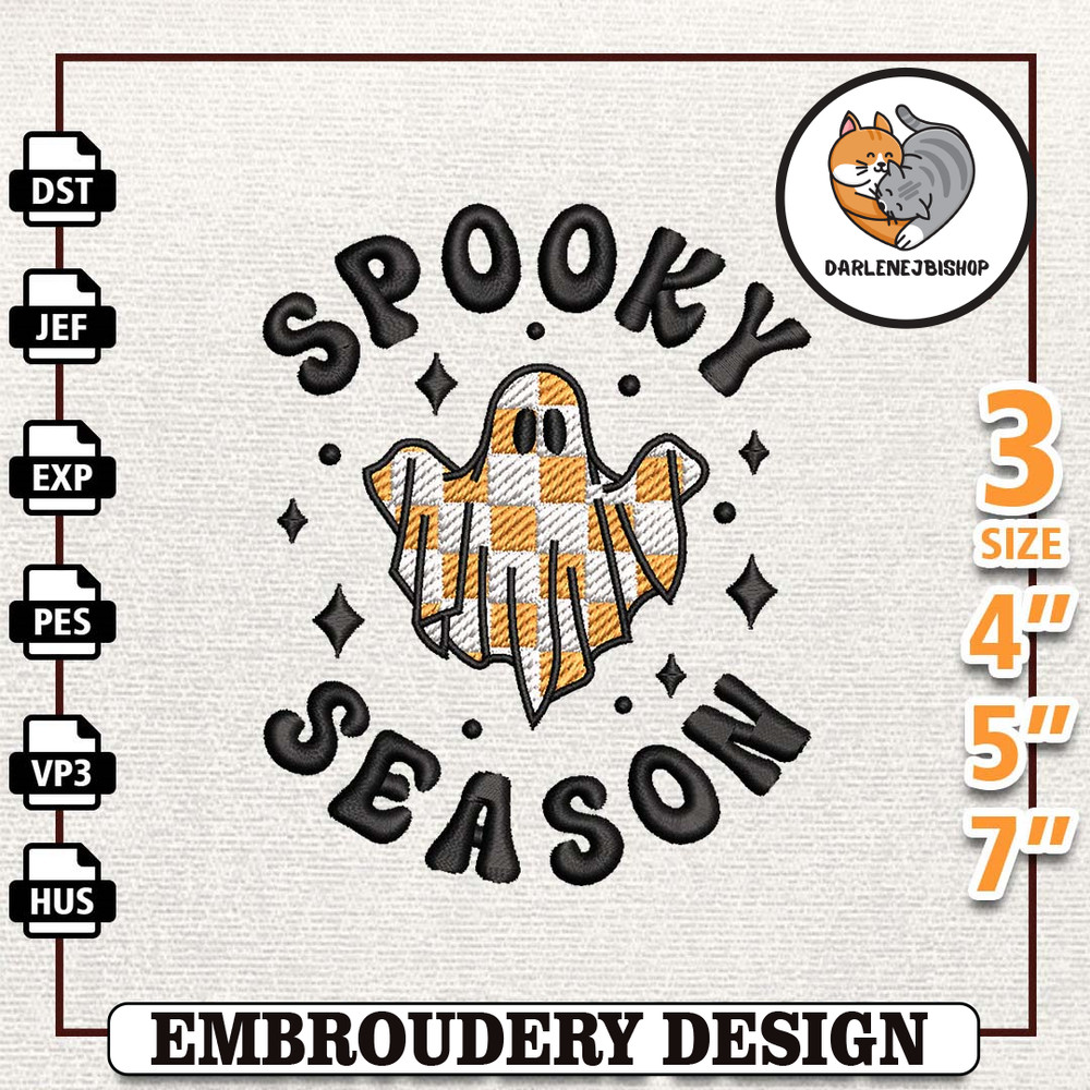 Spooky Season Embroidery Design, Retro Spooky Embroidery Design, Halloween Embroidery Design, Ghost Halloween Embroidery 1.jpg