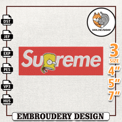 supreme bart simpson embroidery design, brand embroidery design, best brand embroidery designs-darlenejbishop