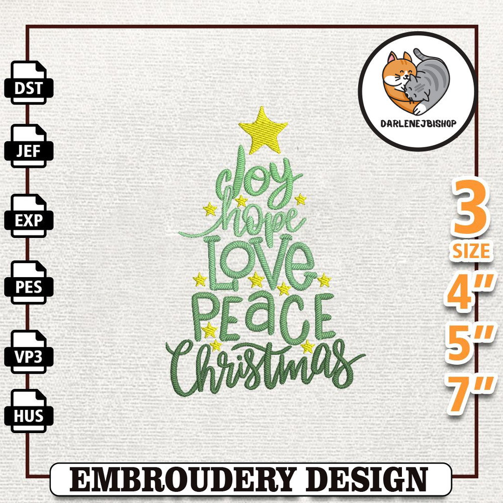 Winter Vibes Embroidery File, Christmas Tree Quotes Embroidery Machine Design, Instant Download.jpg