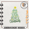 Winter Vibes Embroidery File, Christmas Tree Quotes Embroidery Machine Design, Instant Download.jpg