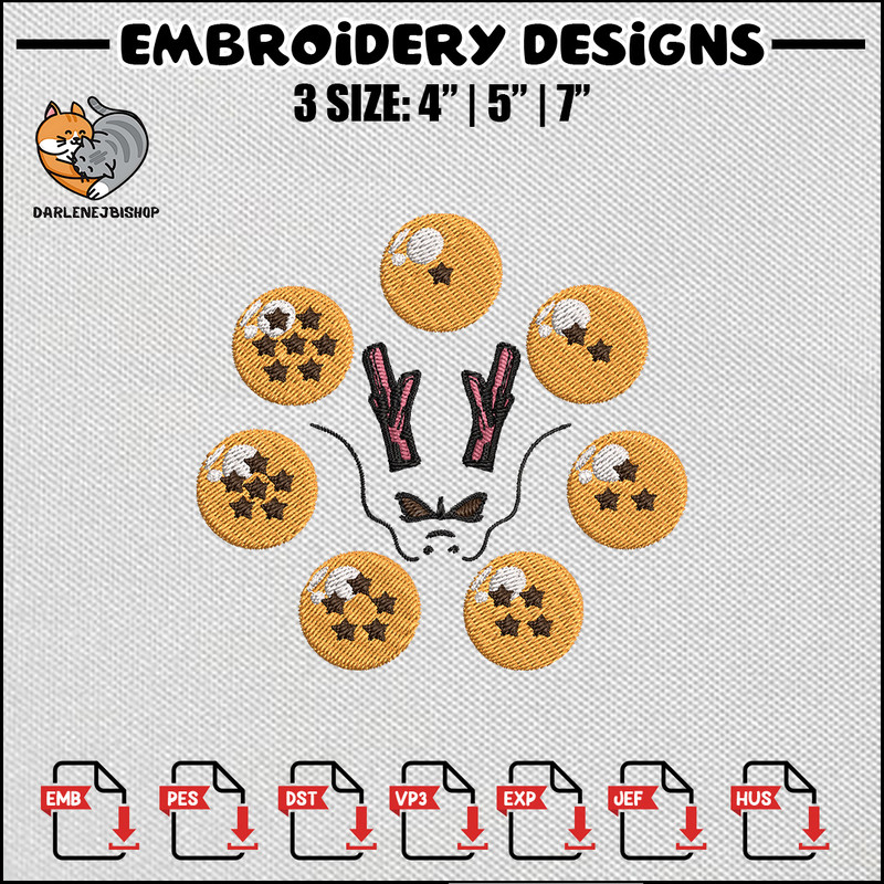 7 dragonball embroidery design, Dragonball embroidery,Anime design, Anime embroidery, Embroidery shirt, Digital download.jpg