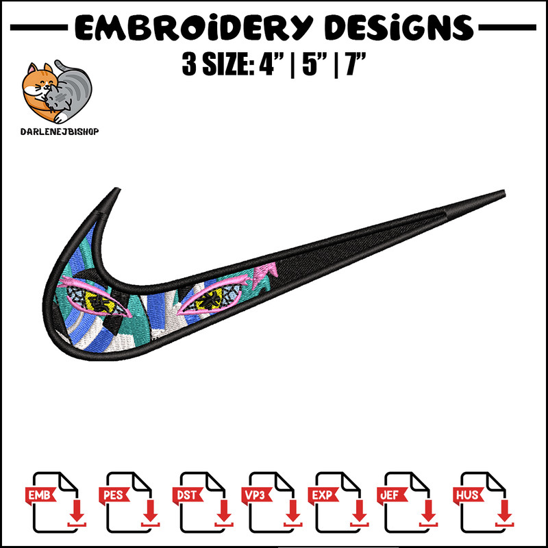 Akaza eyes nike embroidery design, Kimetsu no Yaiba embroidery, nike design, Logo shirt, anime shirt, digital download.jpg