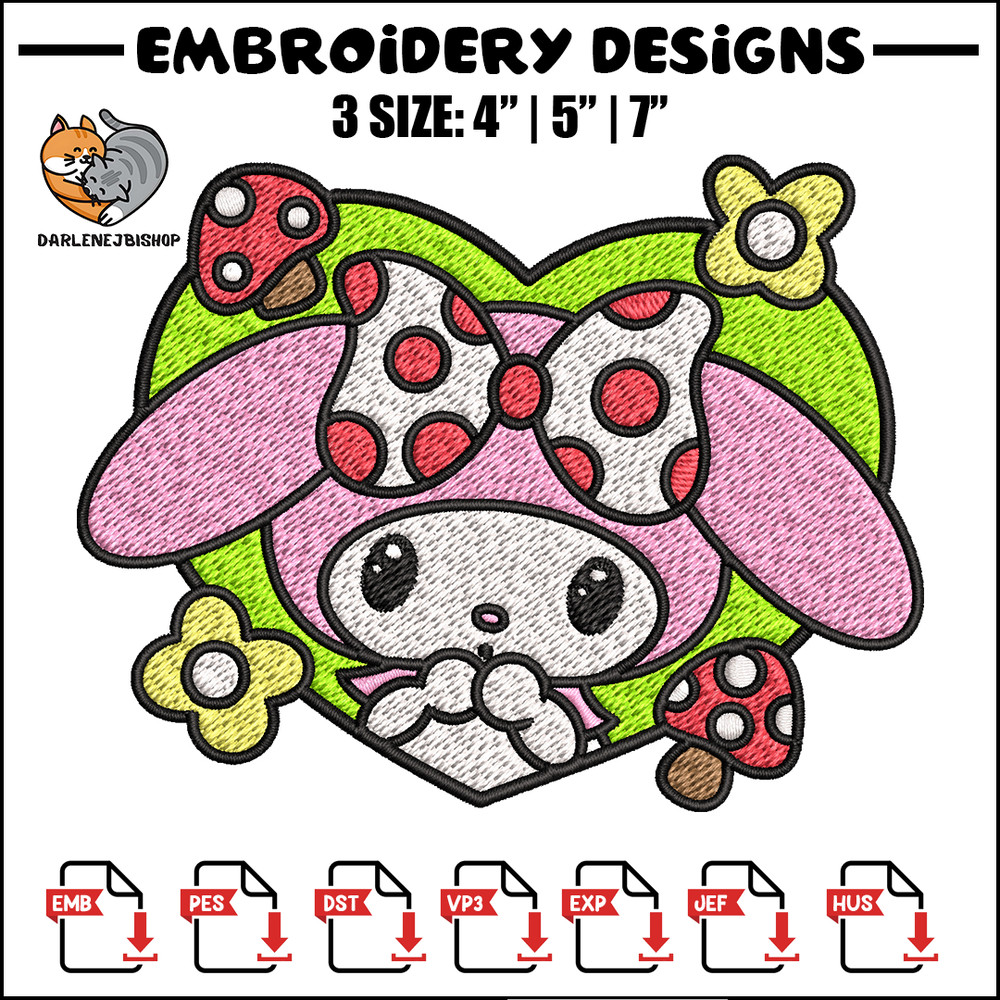 Bunny cute cartoon Embroidery design, Bunny cute Embroidery, cartoon design, Embroidery File, Instant download..jpg