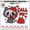 Call Me Scream Hello Kitty Embroidery design, Hallokitty Embroidery, cartoon design, Embroidery File, Digital download..jpg