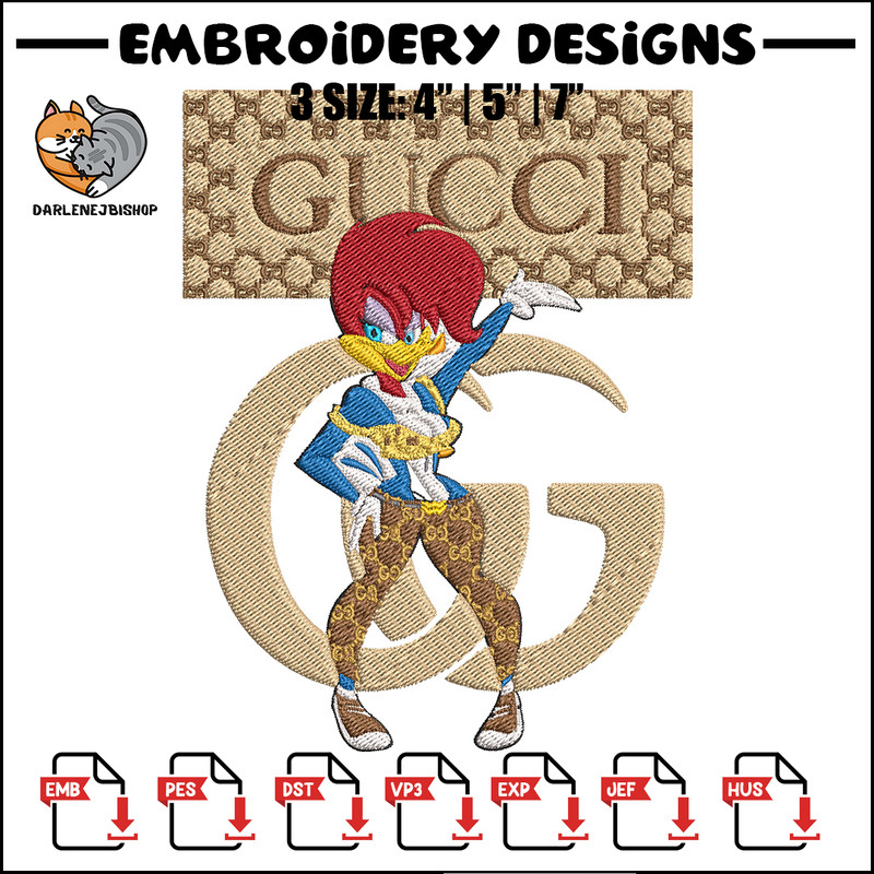 Cartoon adidas Embroidery Design, Gucci Embroidery, Embroidery File, Brand Embroidery, Logo shirt, Digital download.jpg