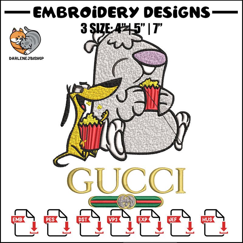 Cartoon Gucci Embroidery design, Cartoon Gucci Embroidery, cartoon design, Embroidery File, Gucci logo, Digital download.jpg