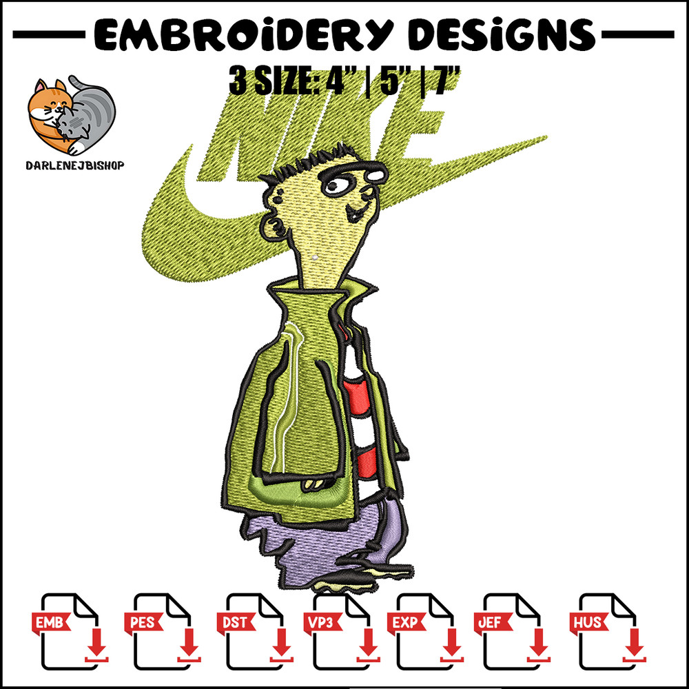 Cartoon Nike Embroidery design, Cartoon Embroidery, Nike design, Embroidery file, logo nike shirt, Instant download..jpg