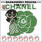 Chanel green girl Embroidery Design, Chanel Embroidery, Brand Embroidery, Embroidery File, Logo shirt, Digital download.jpg