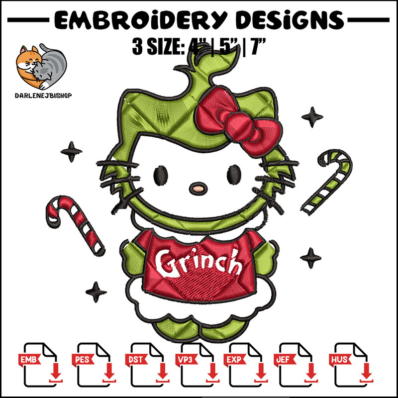 Chrismas kitty Embroidery Design, Kitty Embroidery, Embroidery File, Brand Embroidery, Logo shirt, Digital download.jpg