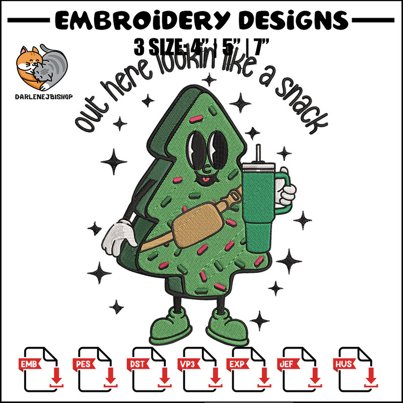 Chrismas trees Embroidery Design, Tree Embroidery, Embroidery File, Chrismas Embroidery, Anime shirt, Digital download..jpg