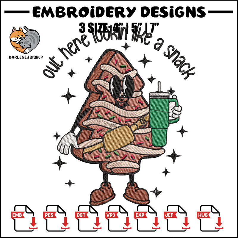 Chrismas trees Embroidery Design, Tree Embroidery, Embroidery File, Chrismas Embroidery, Anime shirt, Digital download.jpg