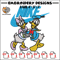 Daisy and Donald duck Nike Embroidery design, Cartoon Embroidery, Nike design, Embroidery file, Instant download.jpg