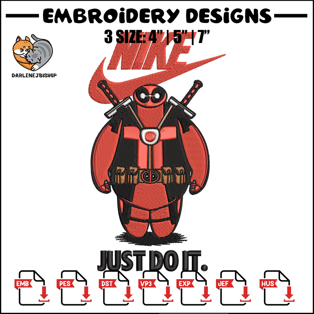 Deadpool funny Nike Embroidery design, Deadpool funny Embroidery, Nike design, Embroidery file, Instant download..jpg