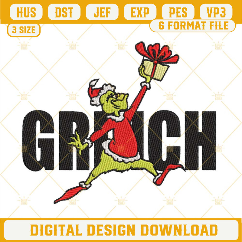 Air Grinch Embroidery Design, The Grinch Machine Embroidery Files.jpg