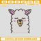 Alpaca Head Embroidery Design, Alpaca Embroidery Files, Alpaca Machine Embroidery Design.jpg
