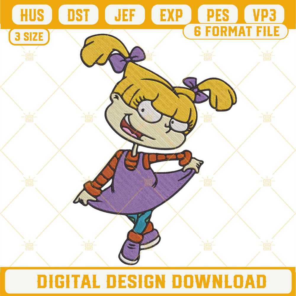 Angelica Pickles Rugrats Embroidery Design File.jpg