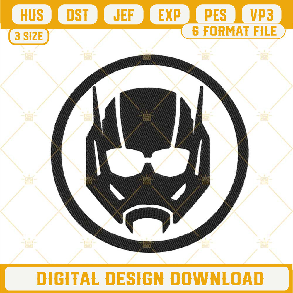 Ant Man Logo Embroidery Design, Marvel Movies Embroidery File.jpg
