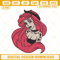 Ariel Tattoo Embroidery Designs, Punk Little Mermaid Embroidery Files.jpg