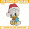 Baby Donald Duck Christmas Embroidery Design Files.jpg