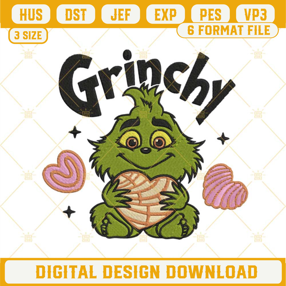 Baby Grinchy Hug Conchas Cake Embroidery Design Files.jpg