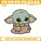 Baby Yoda And Frog Embroidery Designs, Star Wars Grogu Machine Embroidery Files.jpg
