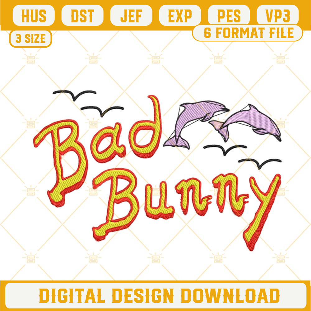 Bad Bunny Embroidery Design, Un Verano Sin Ti Embroidery File.jpg