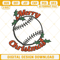 Baseball Merry Christmas Machine Embroidery Design File.jpg