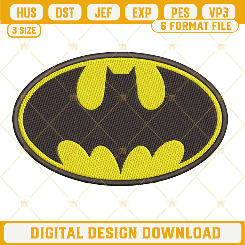 Batman Logo Embroidery Designs, Batman Machine Embroidery Designs.jpg