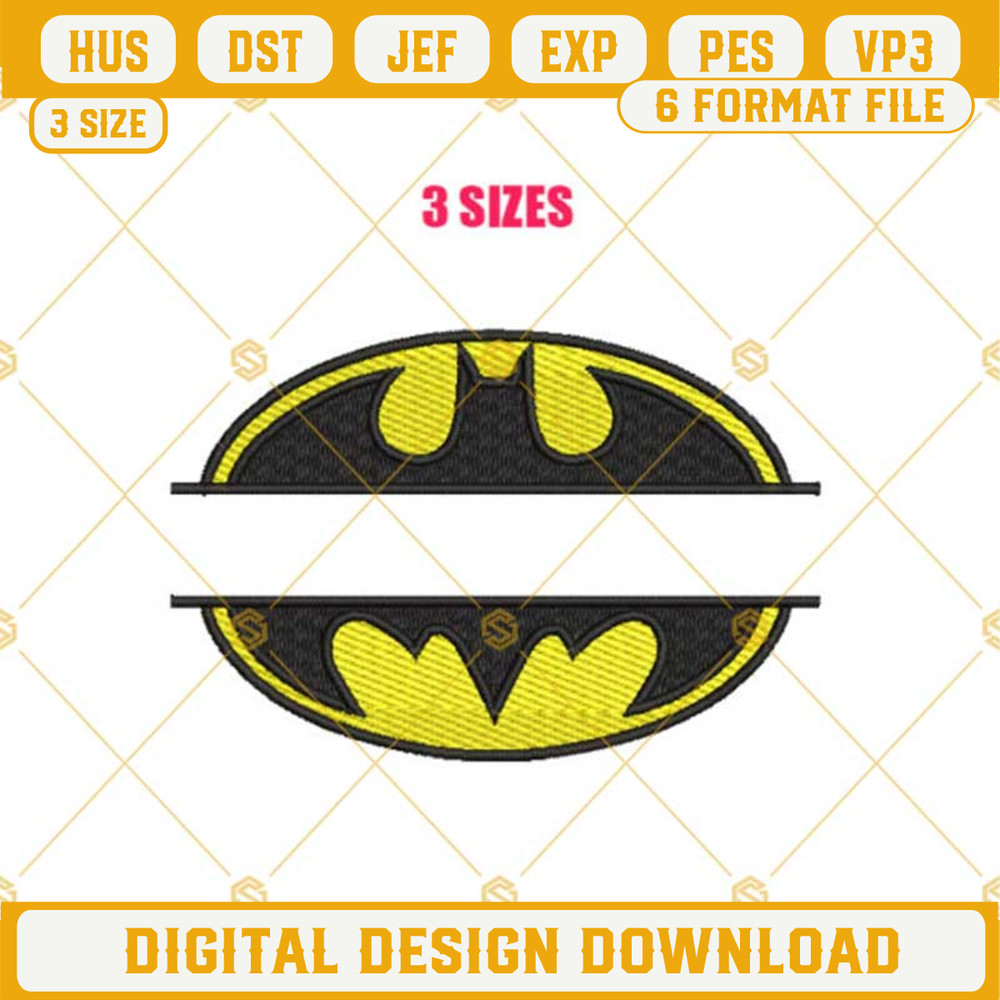 Batman Logo Monogram Embroidery Designs, Batman Logo Embroidery Design File, Batman Machine Embroidery Design.jpg