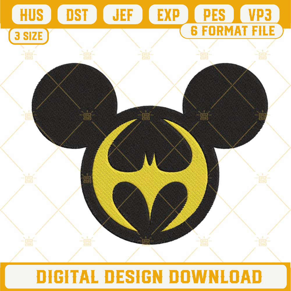 Batman Mickey Mouse Ears Machine Embroidery Design Files.jpg