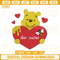 Bee Mine Winnie The Pooh Embroidery Designs, Pooh Bear Valentine Embroidery Design Files.jpg