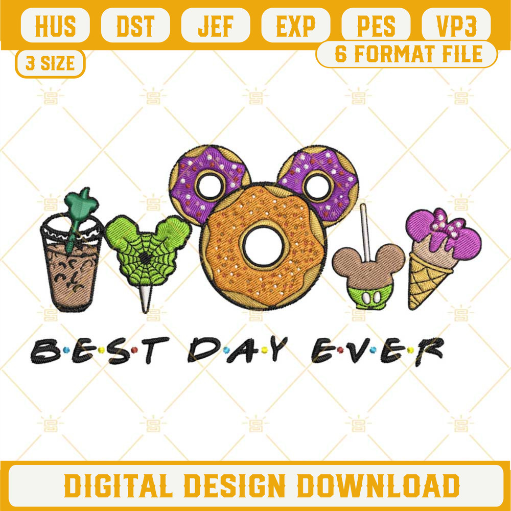 Best Day Ever Halloween Embroidery Designs, Disney Halloween Snacks Embroidery Pattern.jpg