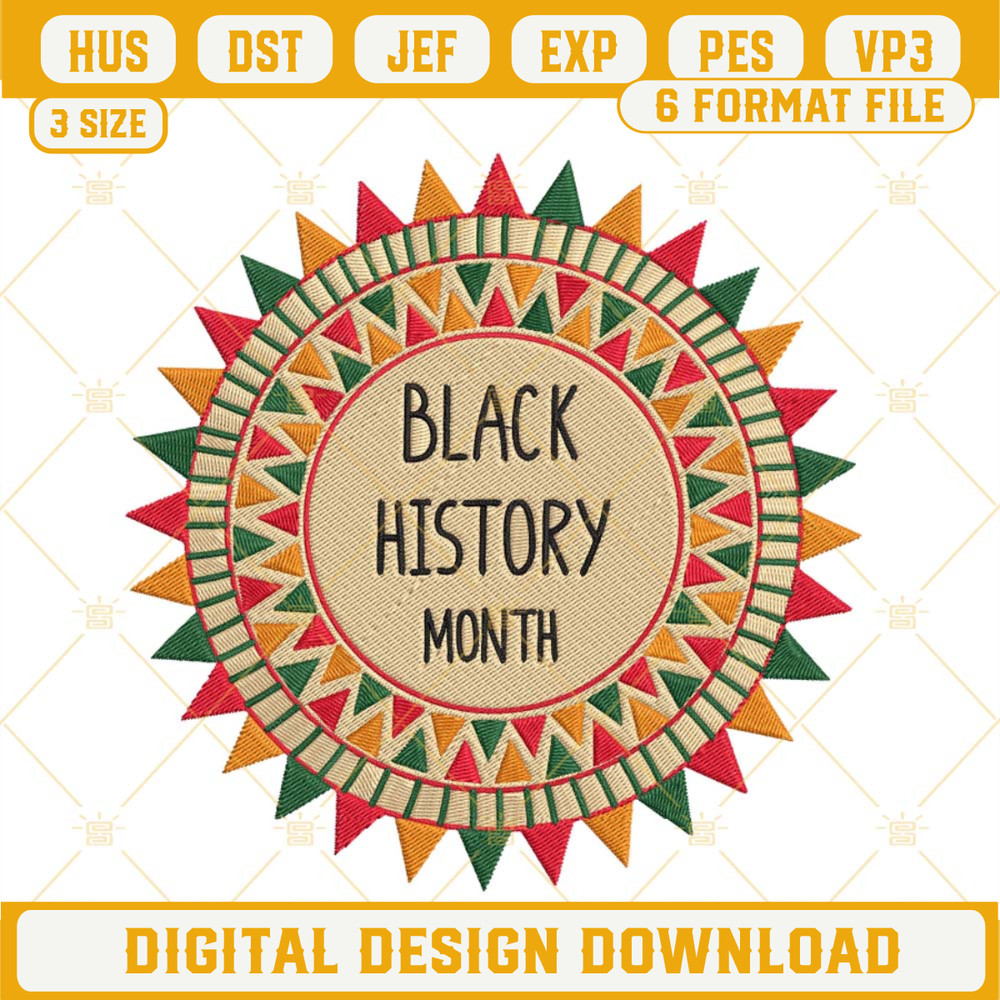 Black History Month Circle Embroidery Design Digital File.jpg