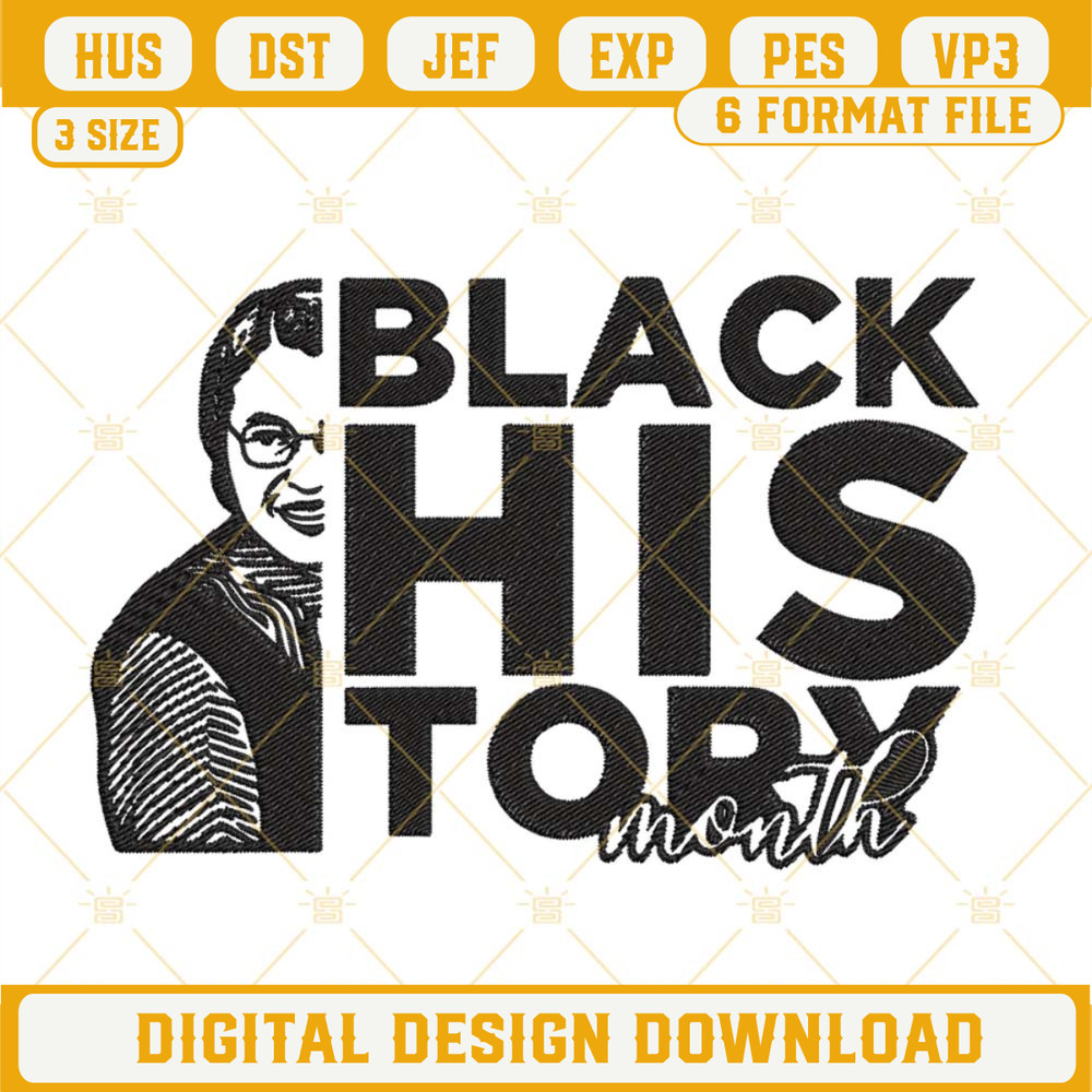 Black History Month Embroidery Design, Rosa Parks Embroidery File.jpg