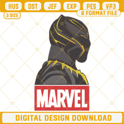 black panther marvel embroidery designs, wakanda forever machine embroidery files