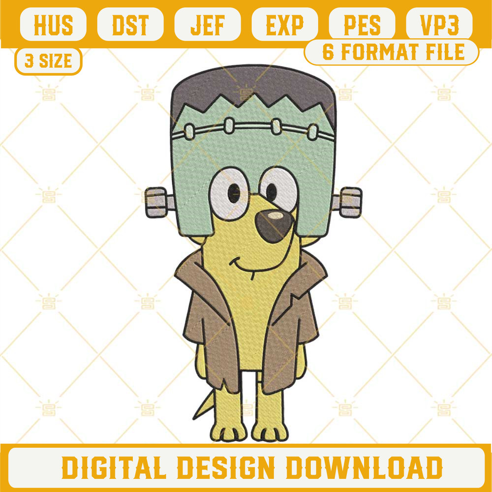 Bluey Frankenstein Halloween Embroidery Designs, Bluey Halloween Files.jpg