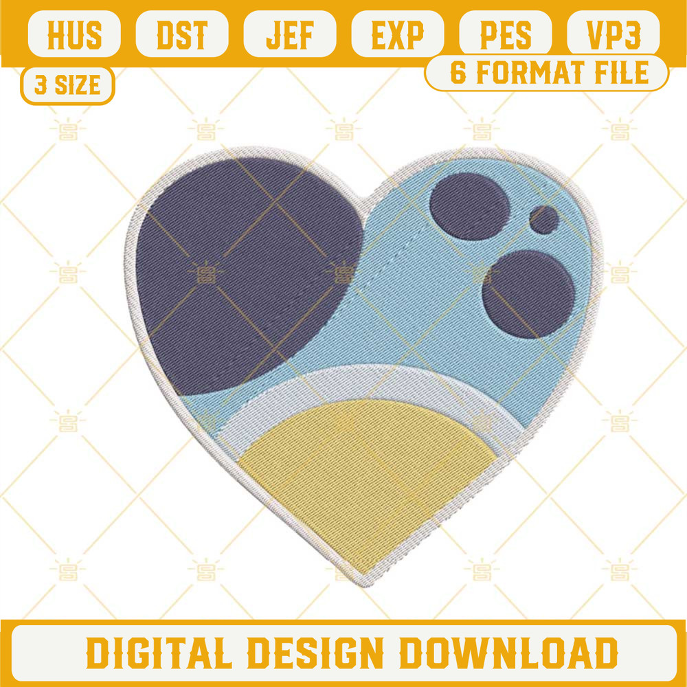 Bluey Heart Machine Embroidery Designs, Love Bluey Embroidery Files.jpg