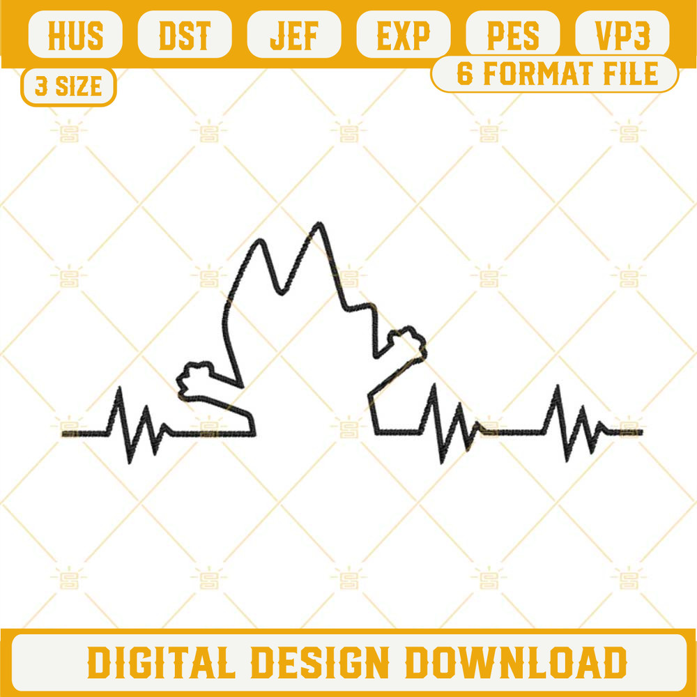 Bluey Heartbeat Embroidery Design, Blue Heeler Puppy Embroidery File.jpg