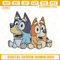 Bluey With Bingo Machine Embroidery Design, Bluey And Sister Embroidery File.jpg