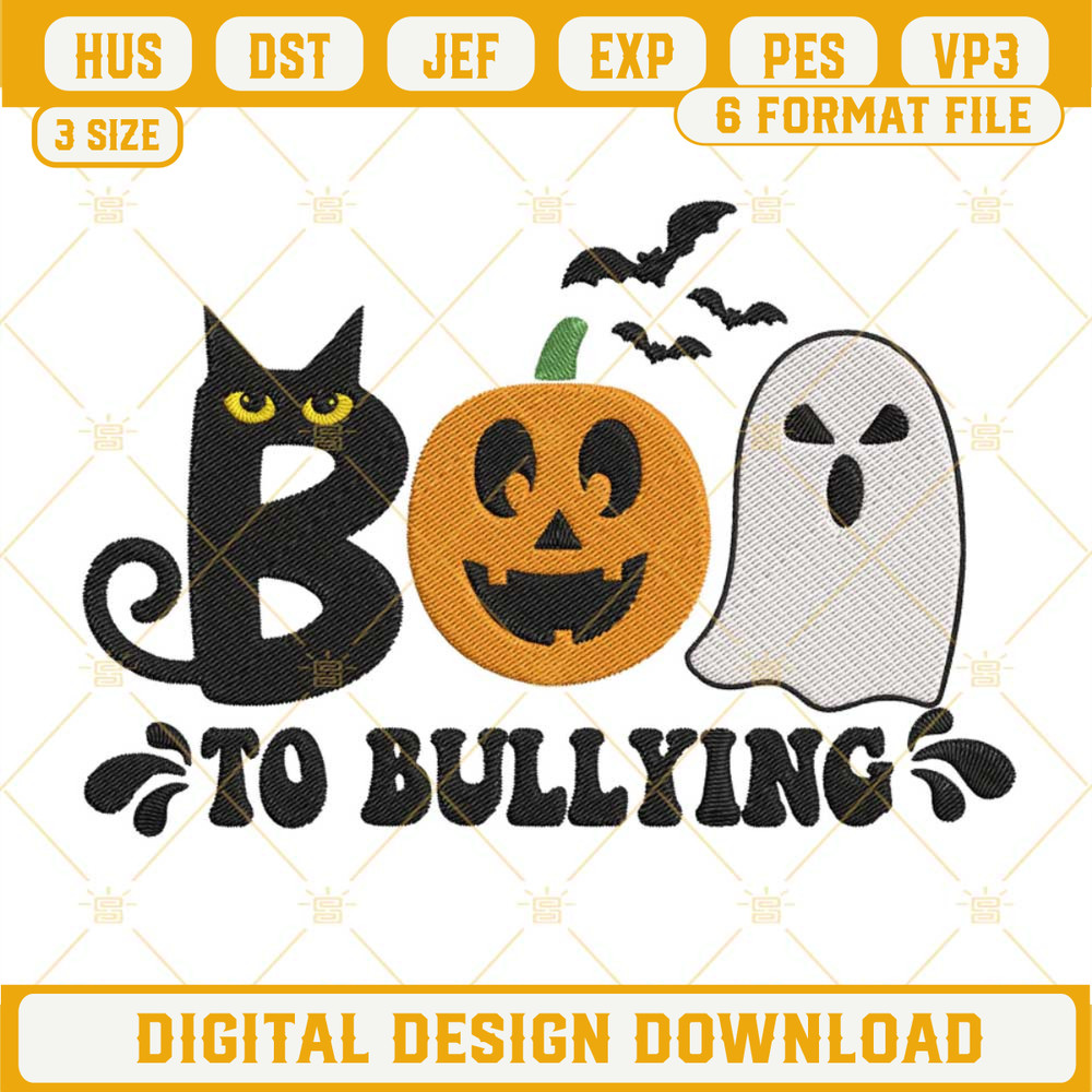 Boo To Bullying Embroidery Design Files.jpg
