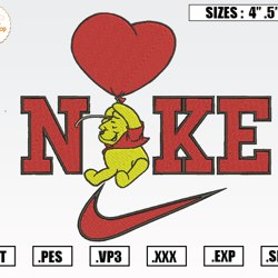 nike winnie the pooh embroidery designs, nike disney embroidery design file instant download 2