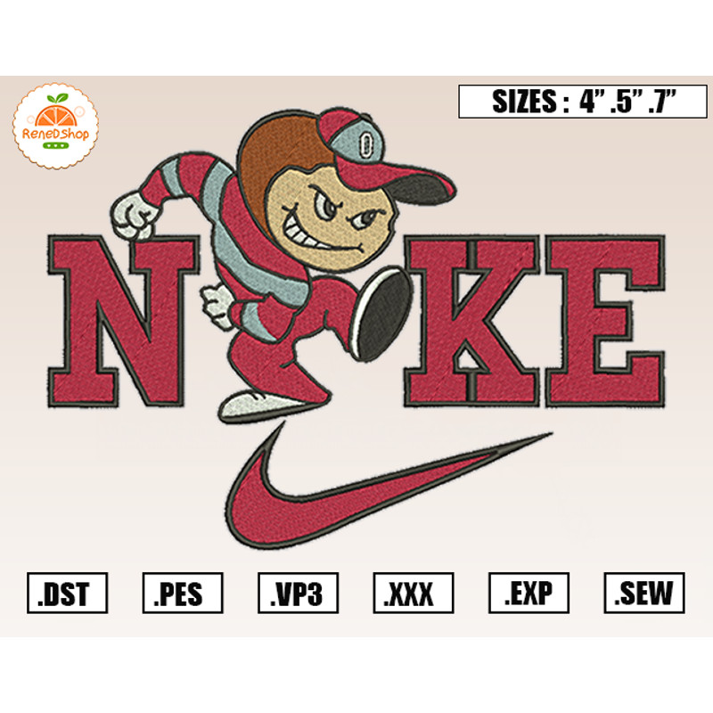 Nike x Ohio State Buckeyes Mascot Embroidery Designs, NCAA Embroidery Design File Instant Download.jpg