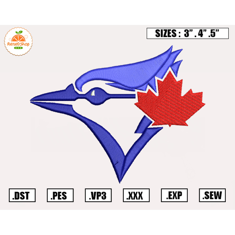 Toronto Blue Jays Embroidery Designs, MLB Logo Embroidery Files, Machine Embroidery Design File, Digital Download.jpg