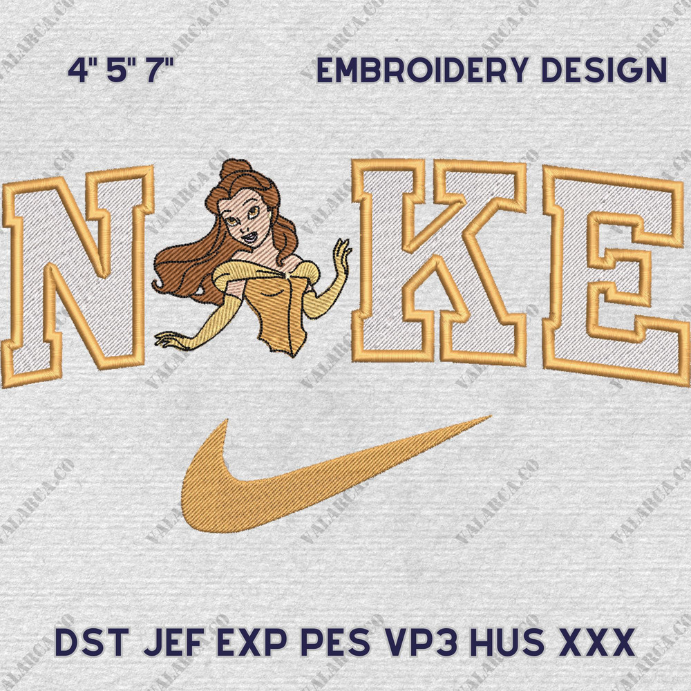 Nike Valentine Beauty Embroidery Design, Valentine Couple Nike Embroidery Design, Beauty and Beauty Movie Nike Embroider.jpg