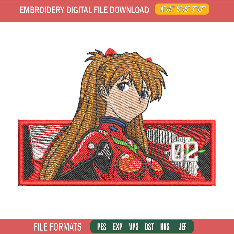 Asuka box embroidery design, Shin Seiki embroidery, Anime design, Embroidery shirt, Embroidery file, Digital download.jpg