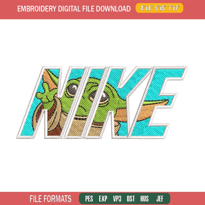 baby yota Nike embroidery design, baby yota embroidery, Nike design, logo design, logo shirt, Digital download.jpg